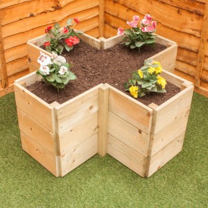 Cross Shaped Raised Bed
